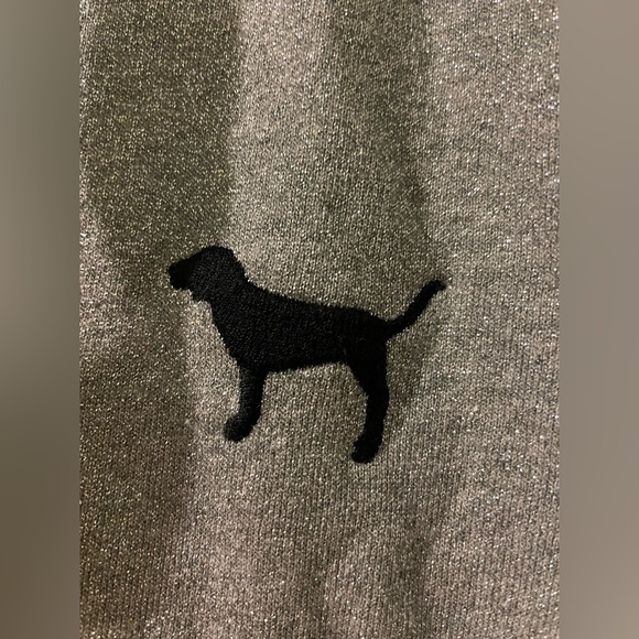 VS PINK bling metallic shine outfit SMALL joggers LARGE hoodie NWOT - Picture 7 of 13